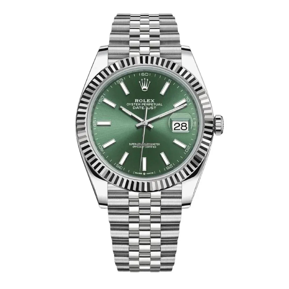 Datejust Green Dial Jubilee Bracelet 41mm 126334